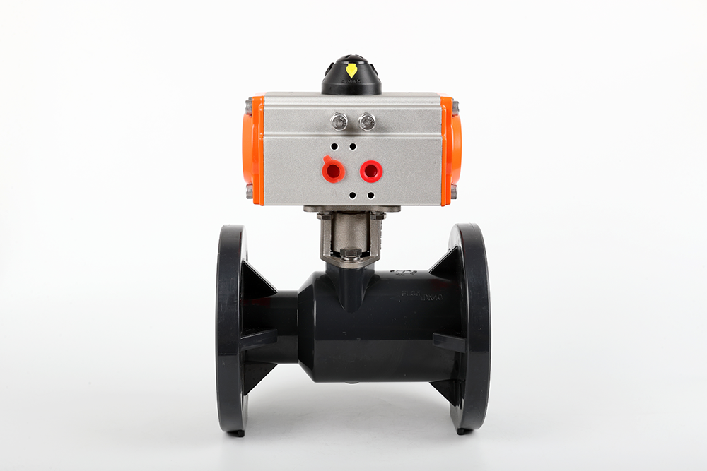 凉州气动法兰一体球阀